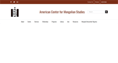 Desktop Screenshot of mongoliacenter.org